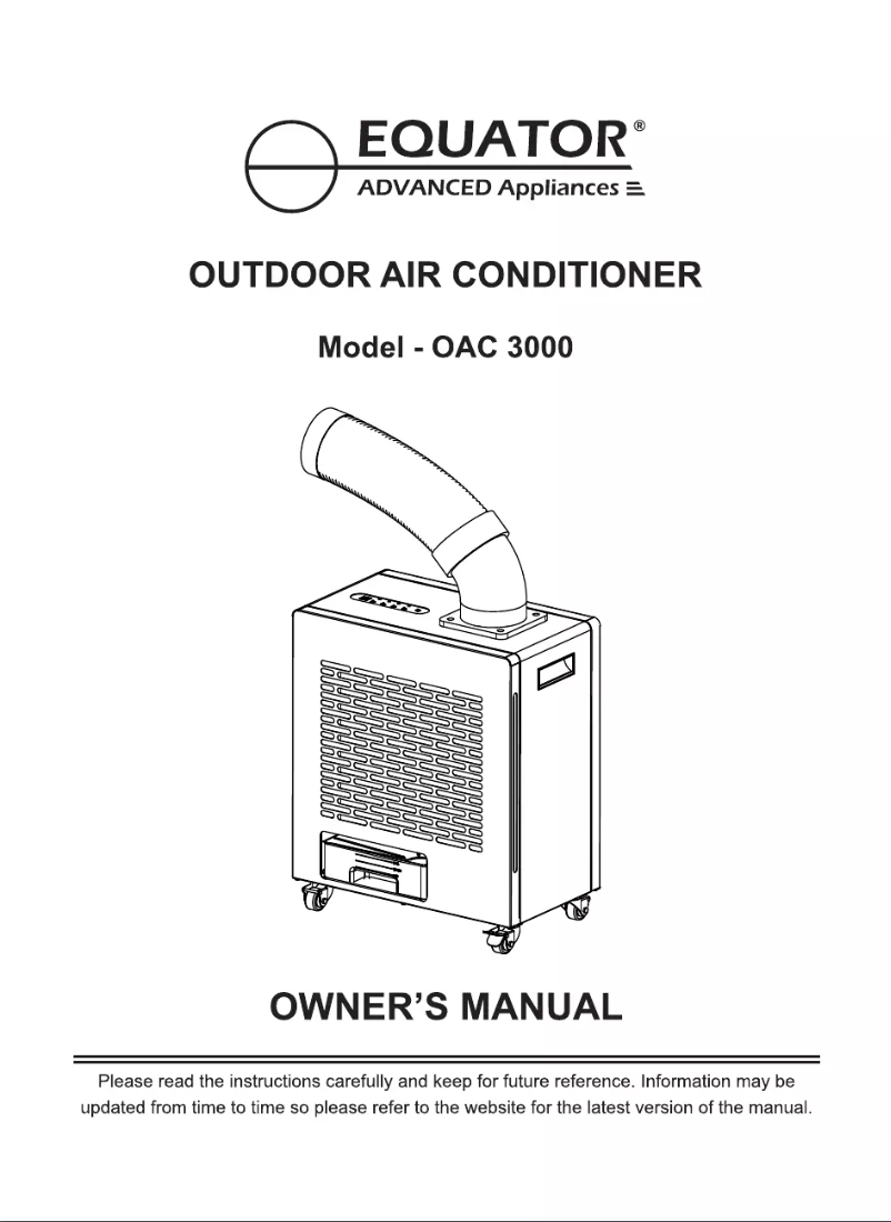 First page image of the manual for OAC 3000