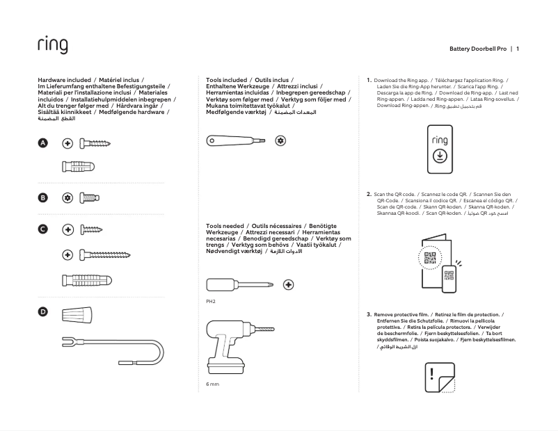 Page 1 of the manual User Manual Ring Video Doorbell Pro