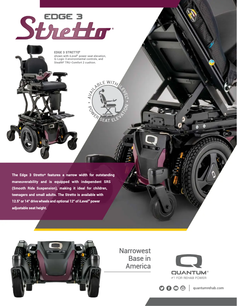 First page image of the manual for Edge 3 Stretto