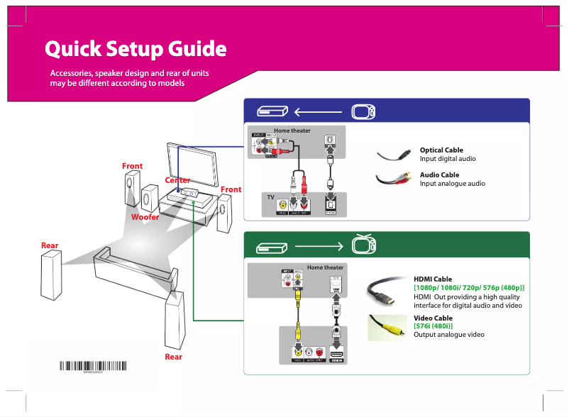 First page image of the manual for DH6630T