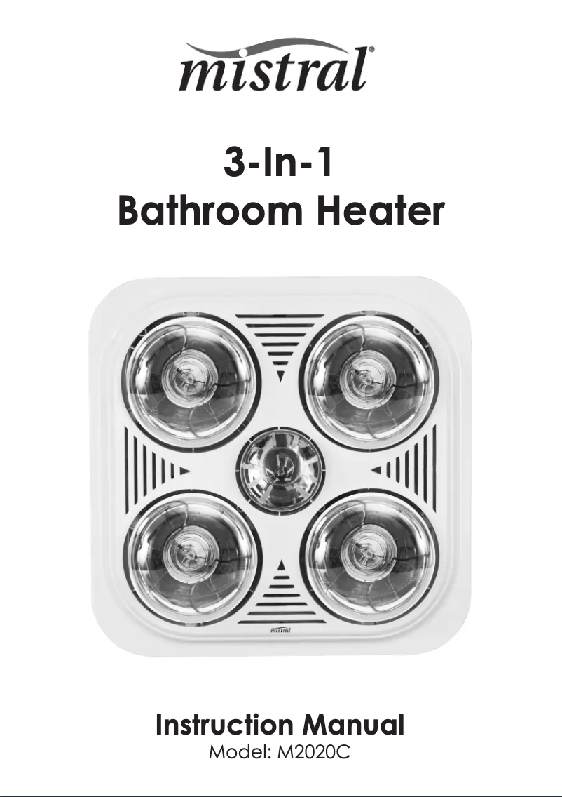 First page image of the manual for M2020C