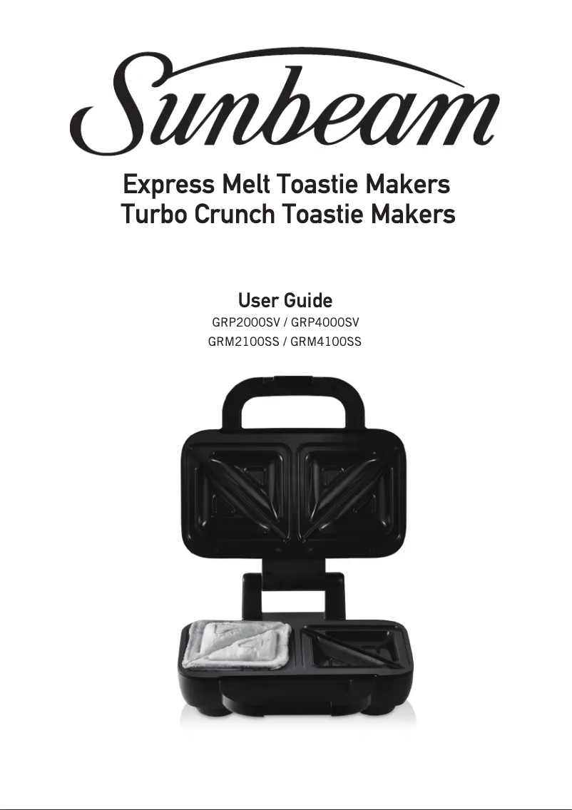 First page image of the manual for Turbo Crunch GRM2100SS