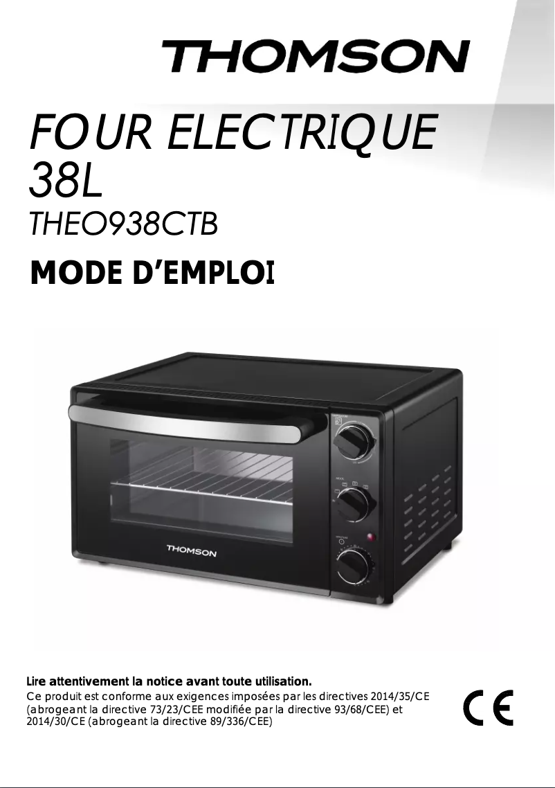 First page image of the manual for THEO938CTB