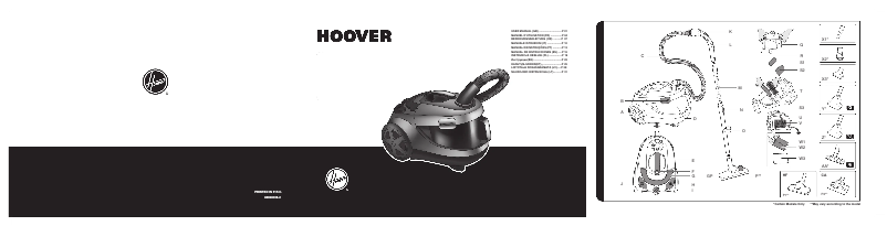 Page 1 of the manual User Manual Hoover Hydropower HY73PET 011