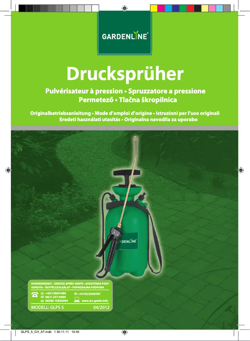 Page 1 de la notice Manuel utilisateur Gardenline GLPS 5