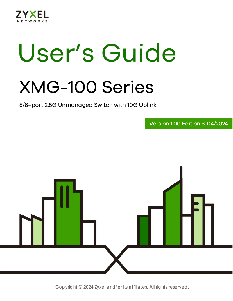 First page image of the manual for XMG-105HP