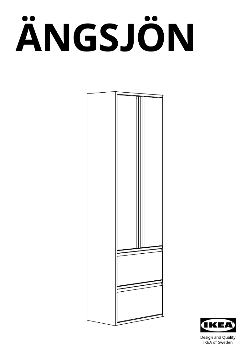 First page image of the manual for ÄNGSJÖN 205.531.65