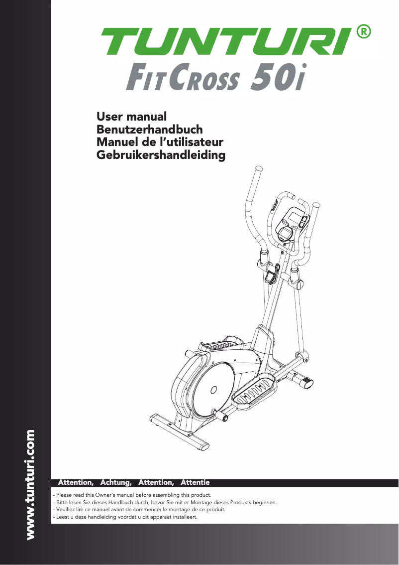 First page image of the manual for FitCross 50i