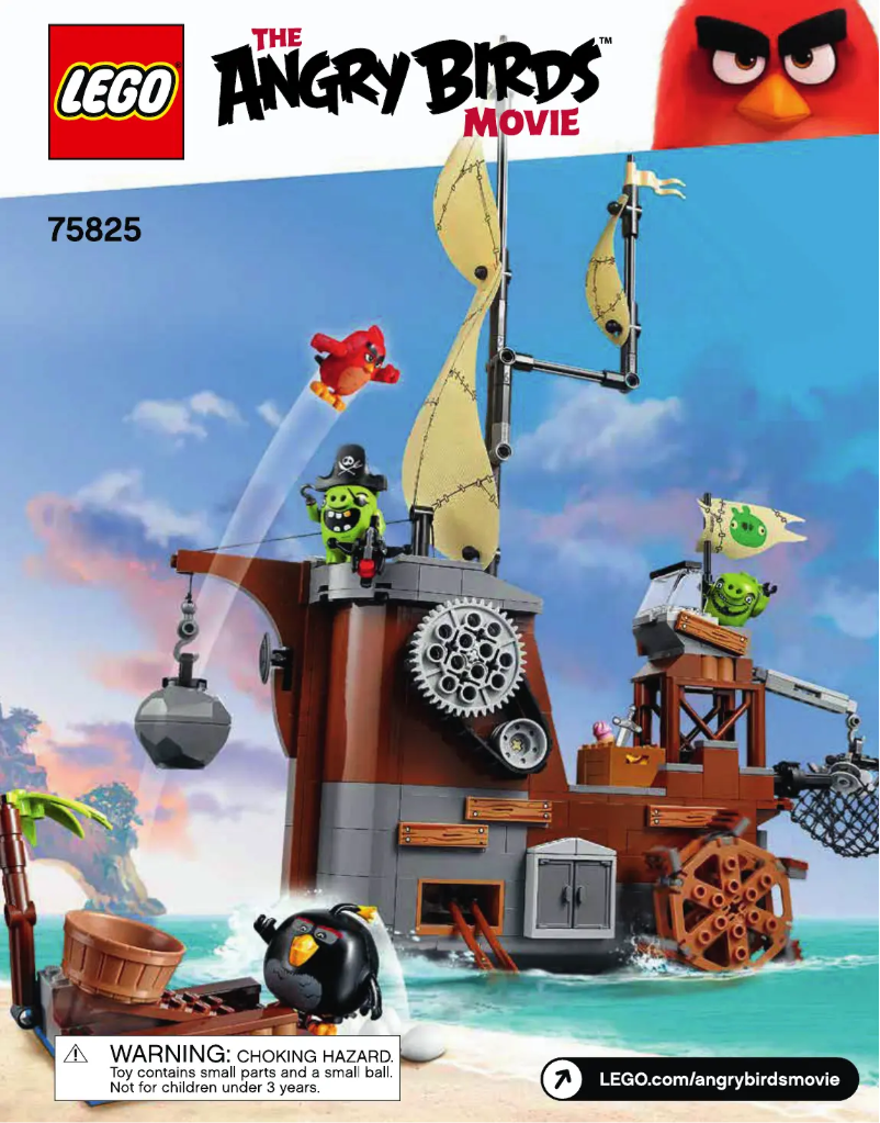 First page image of the manual for Angry Birds 75825