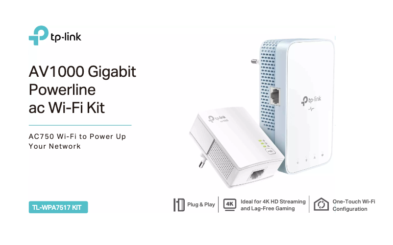 Page 1 of the manual Technical Sheet TP-Link TL-WPA7517