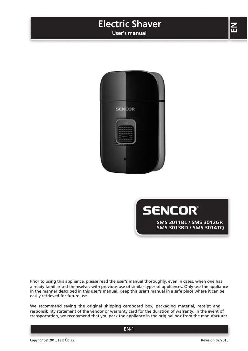 First page image of the manual for SMS 3012GR