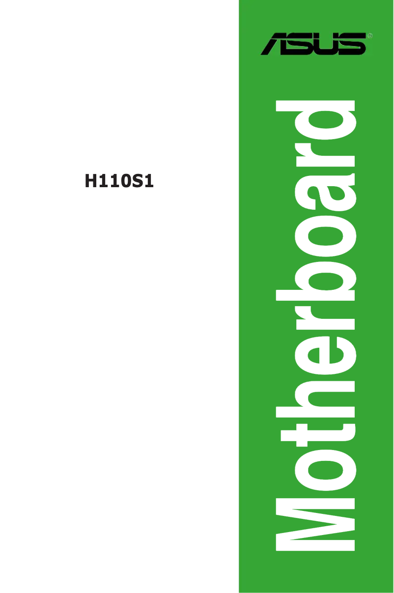 First page image of the manual for H110S1