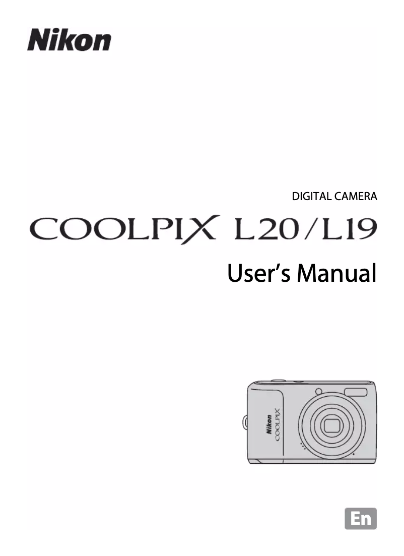 Page 1 of the manual User Manual Nikon Coolpix L19