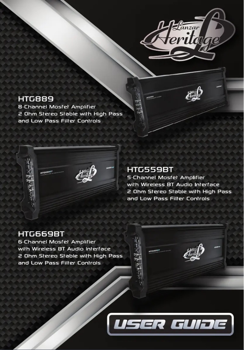 First page image of the manual for HTG669BT