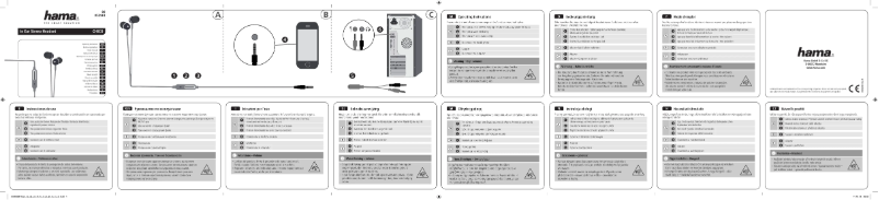 Page 1 of the manual User Manual Hama Chico 00053961