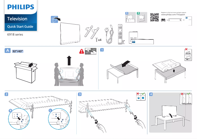 First page image of the manual for 32PHT6918