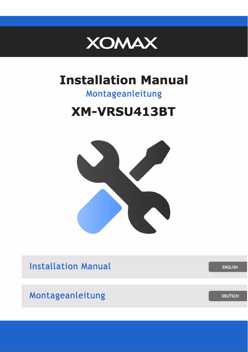 Page 1 of the manual User Manual Xomax XM-VRSU413BT
