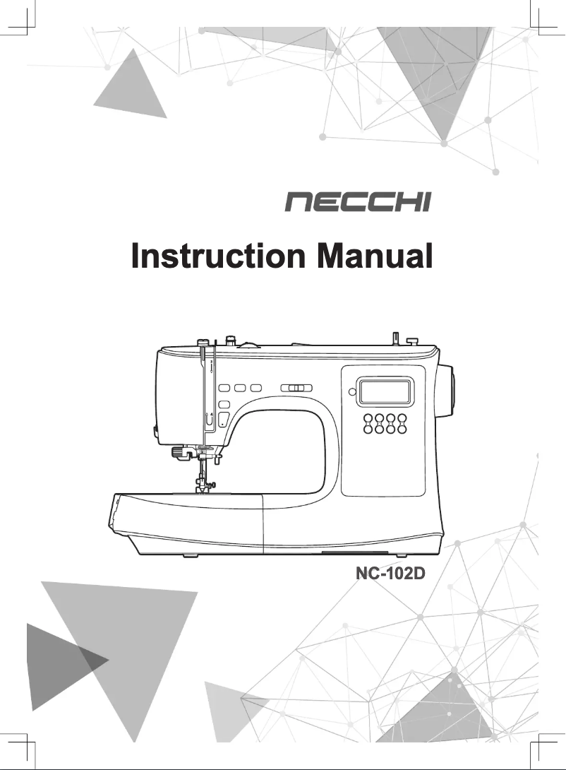 Page 1 of the manual User Manual Necchi NC-102D