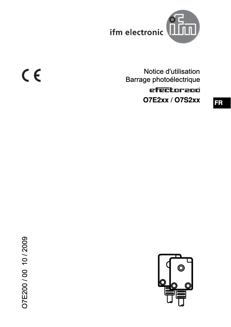 Page 1 of the manual User Manual IFM O7S200