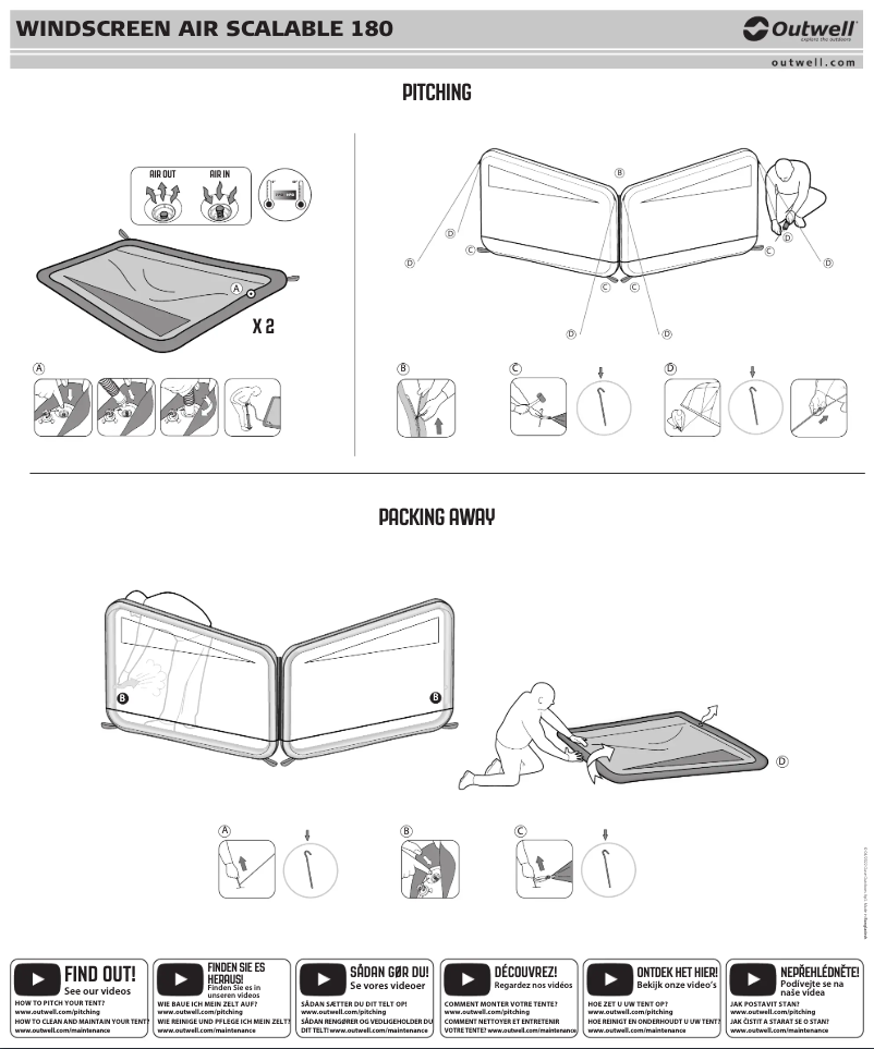 Page 1 of the manual User Manual Outwell Air Scalable 180