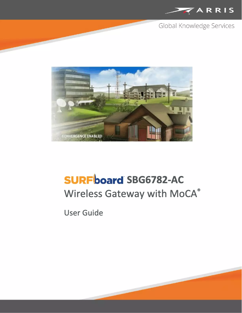 First page image of the manual for SURFboard SBG6782-AC