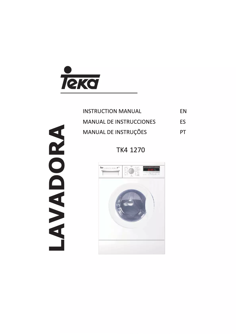 Page 1 of the manual User Manual Teka TK4 1270 SS