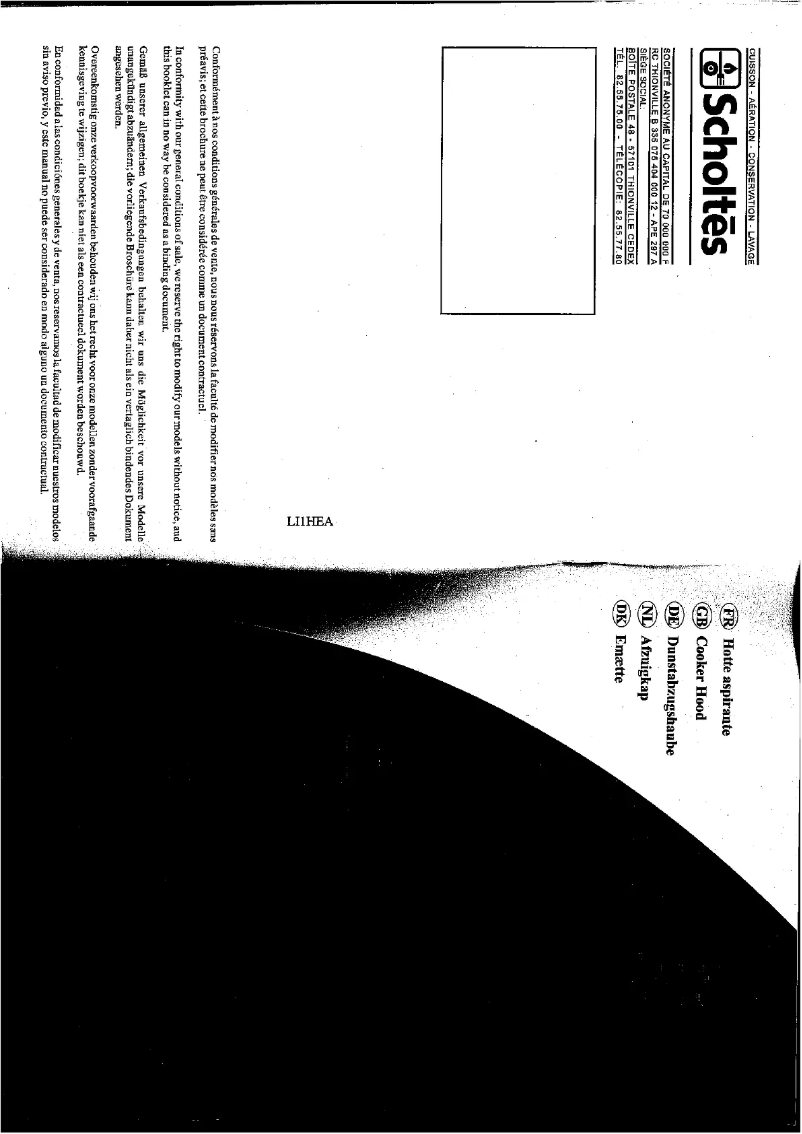 First page image of the manual for HTL 56