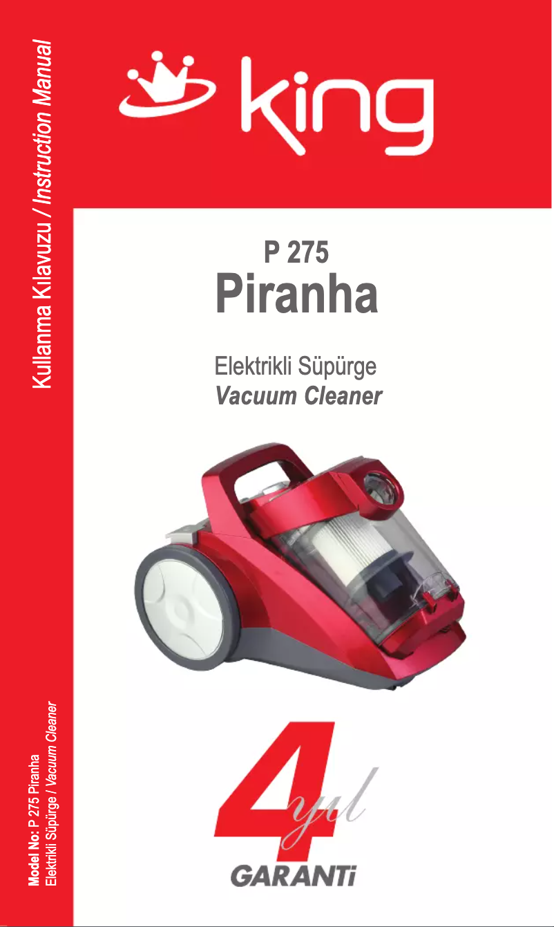 Page 1 of the manual User Manual King P-275