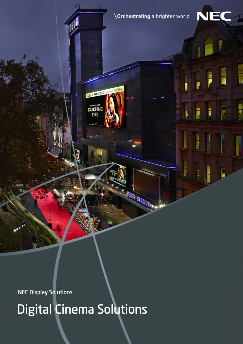 Page 1 of the manual Brochure NEC NC1803ML