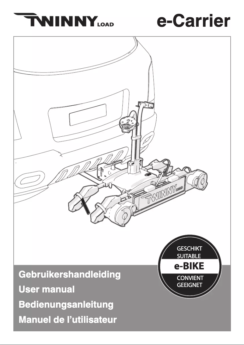 Page 1 of the manual User Manual Twinny Load E-Carrier