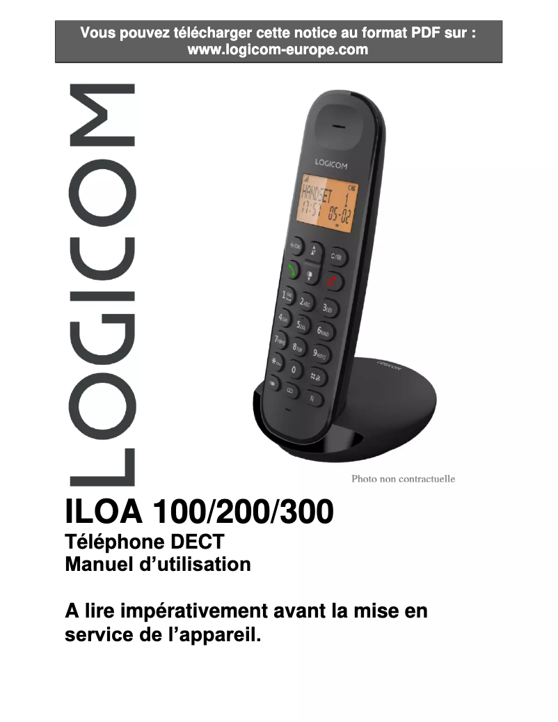 First page image of the manual for Iloa 100
