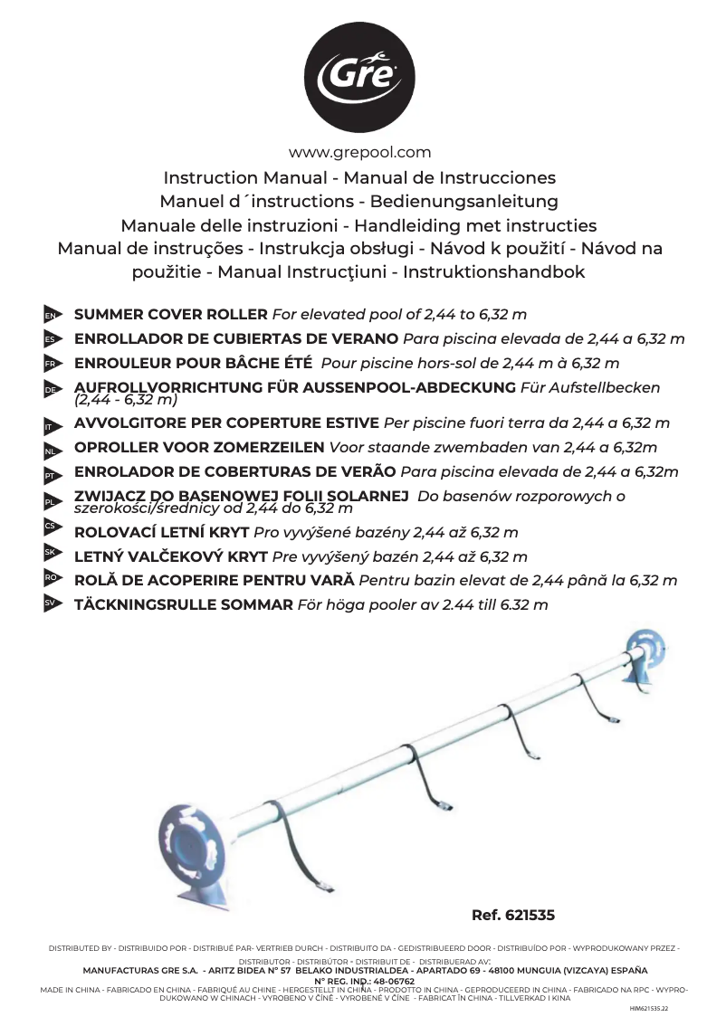 Page 1 of the manual User Manual Gre 621535