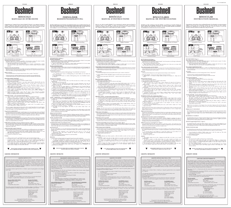Page 1 de la notice Manuel utilisateur Bushnell H2O 8x42