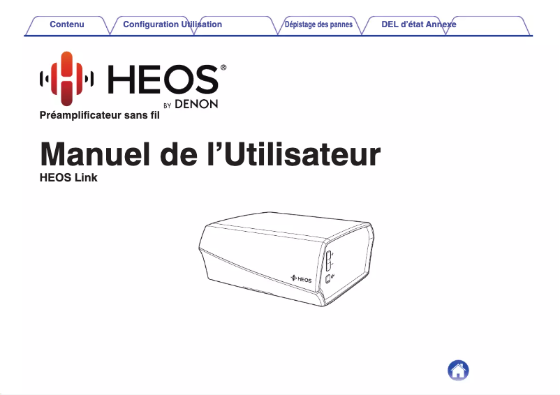 Image de la première page du manuel de l'appareil HEOS Link
