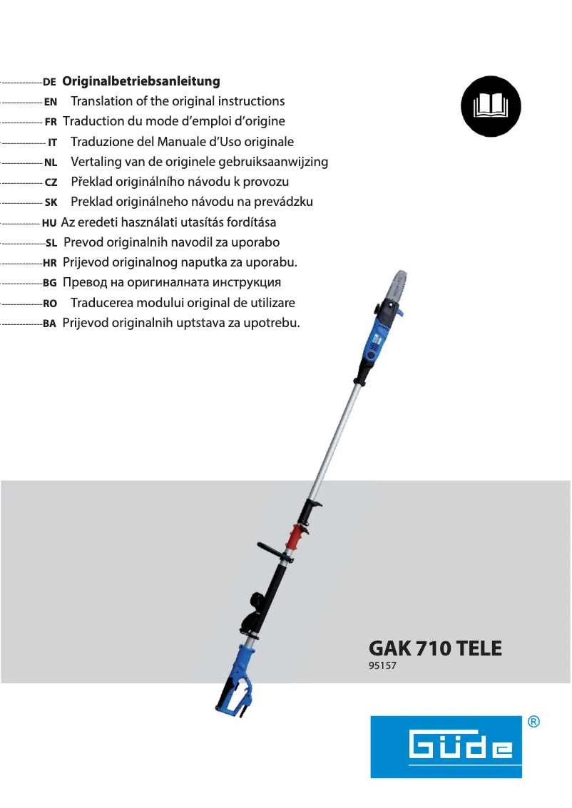 Page 1 of the manual User Manual Güde GAK 710 TELE