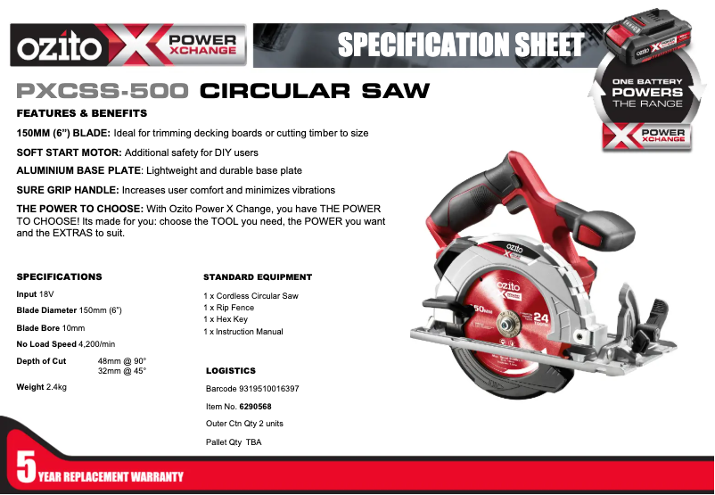 First page image of the manual for PXCSS-500