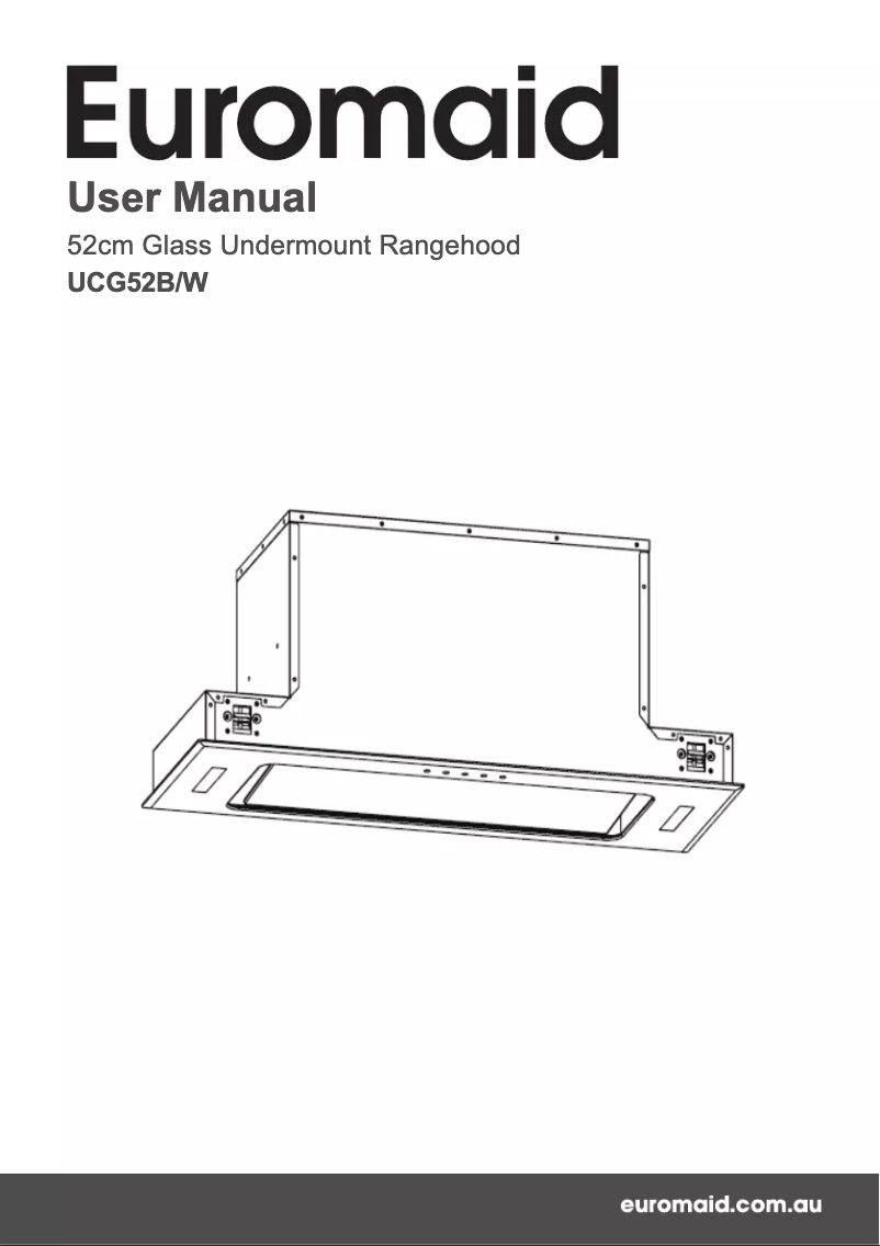 First page image of the manual for UCG52
