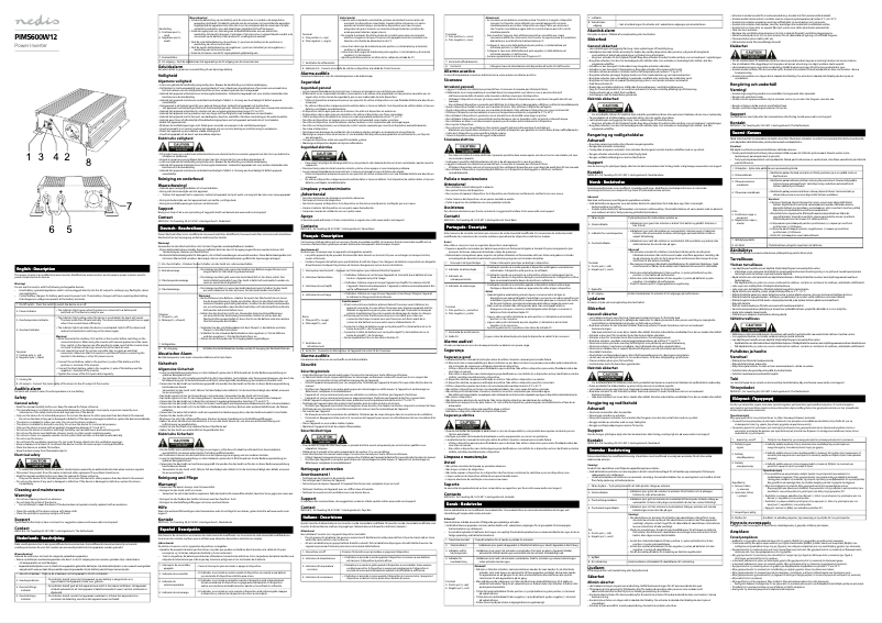 Image de la première page du manuel de l'appareil PIMS600W12