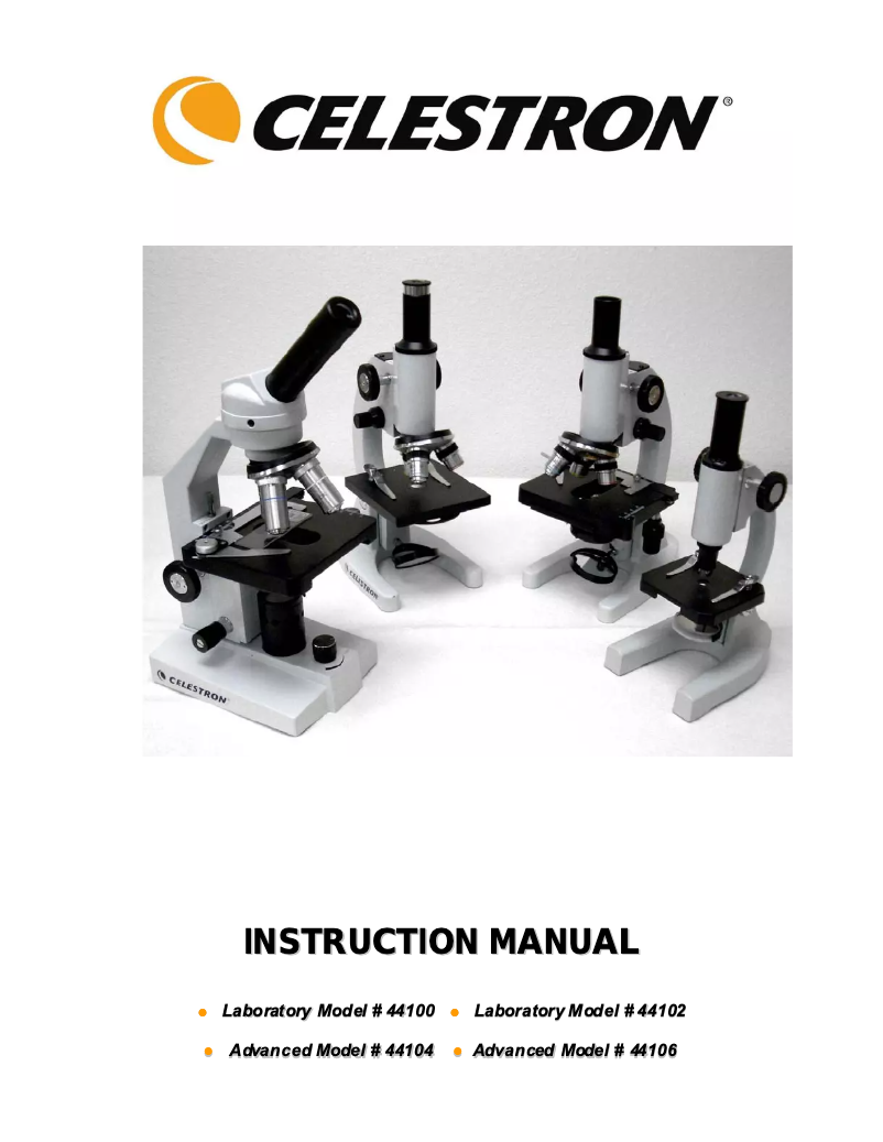 Page 1 of the manual User Manual Celestron 44102