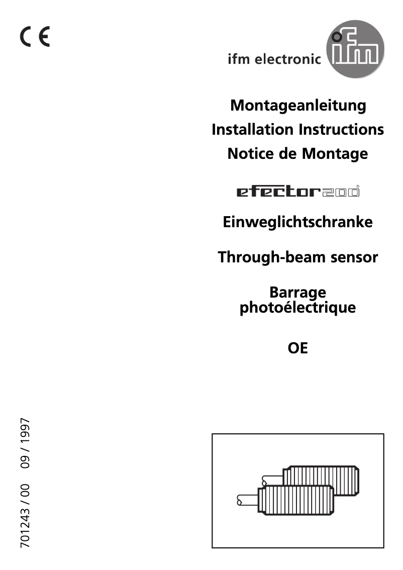 First page image of the manual for OE0002