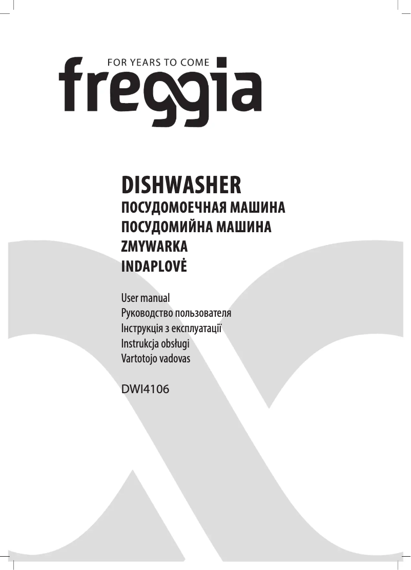 Page 1 of the manual User Manual Freggia DWI4106