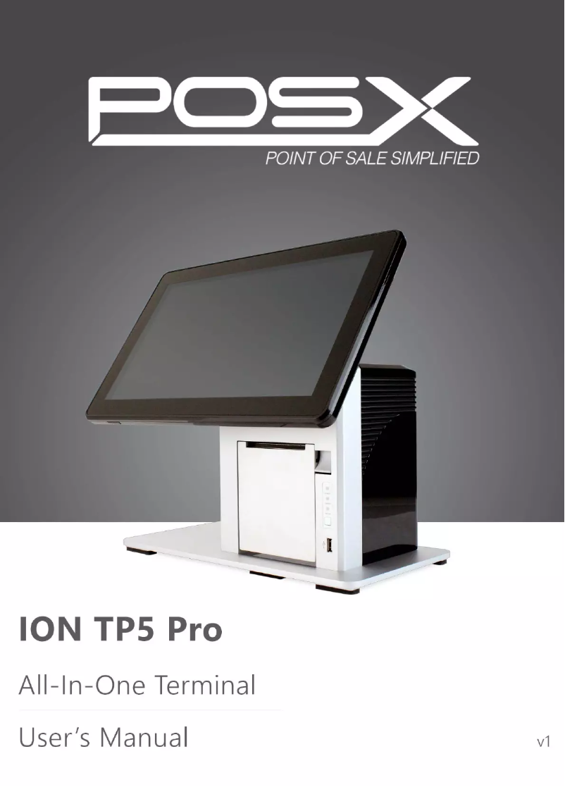 Image de la première page du manuel de l'appareil ION TP5 Pro