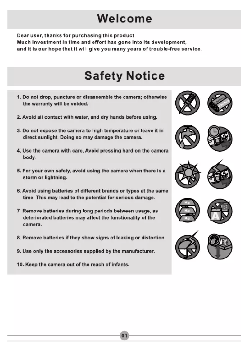 First page image of the manual for Pocket DV 5900