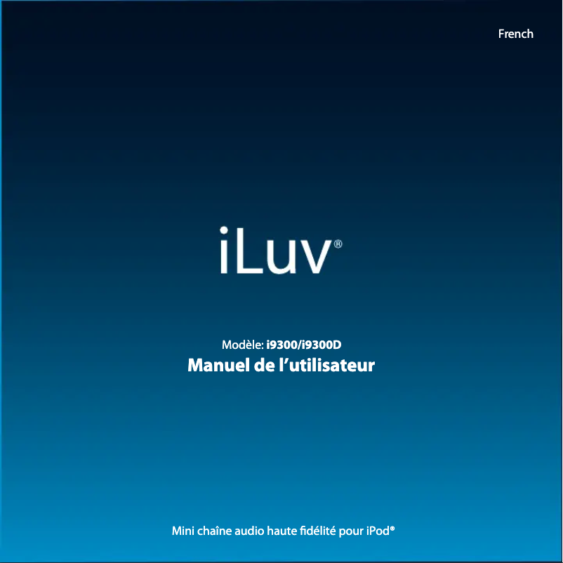 Page 1 of the manual User Manual iLuv i9300