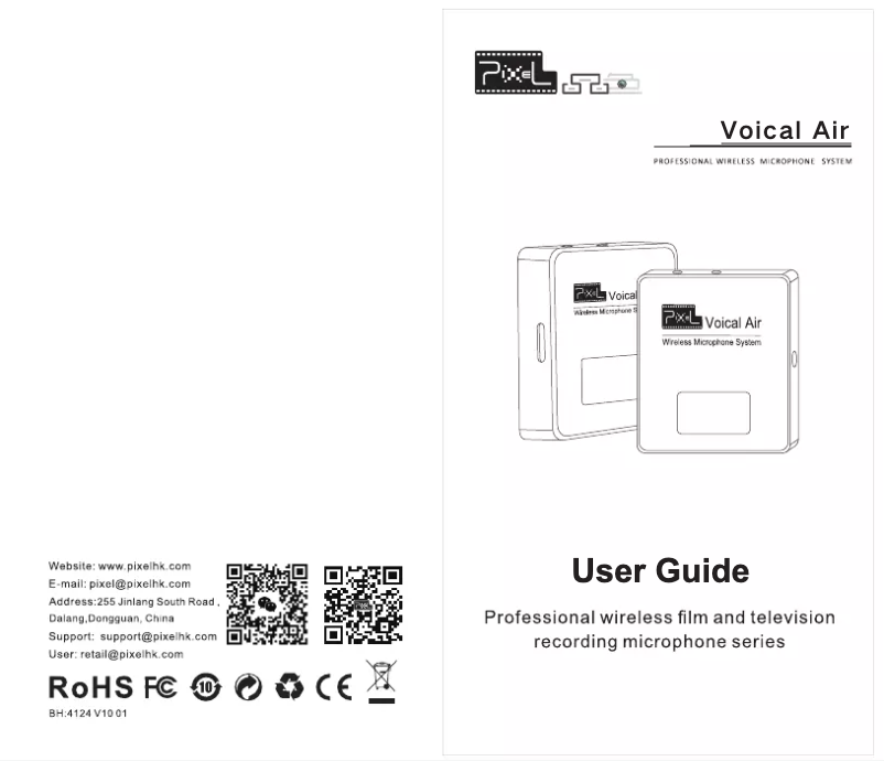 Page 1 of the manual User Manual Pixel Voical Air