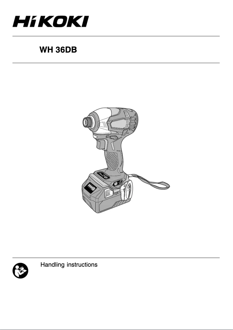 First page image of the manual for WH 36DB