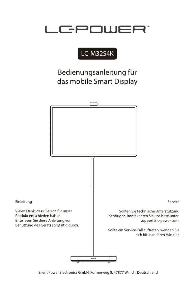 First page image of the manual for LC-M32S4K