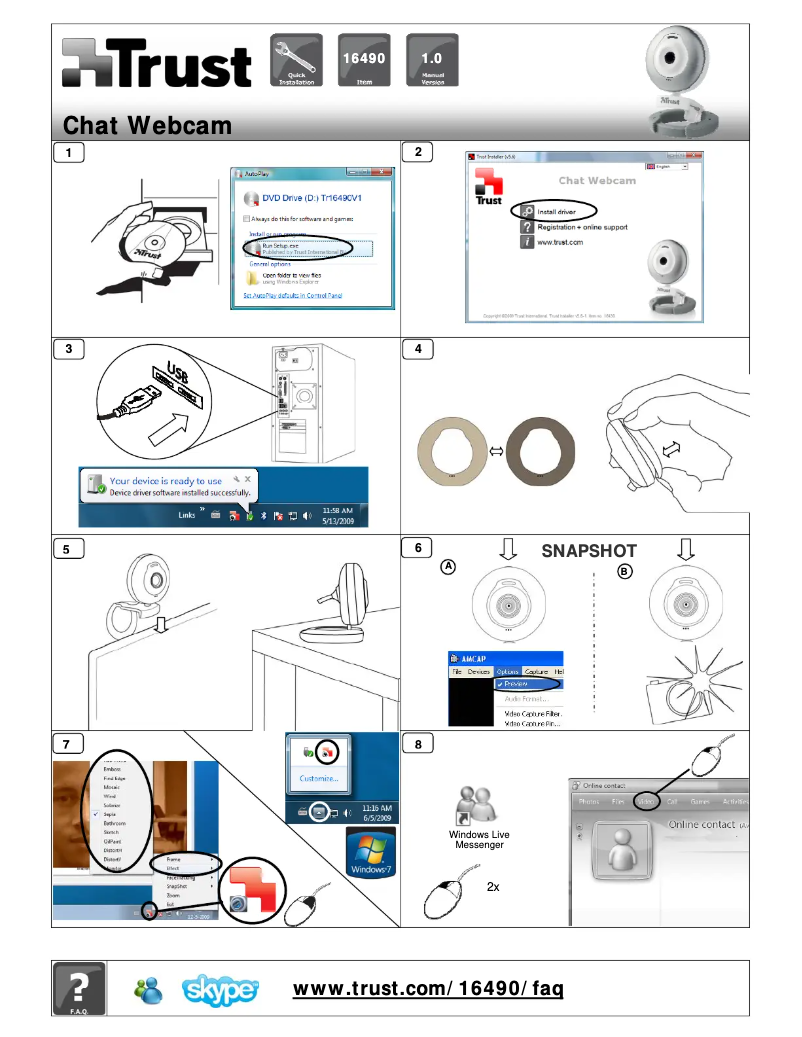 Page 1 of the manual User Manual Trust 16490 MultiCover Chat