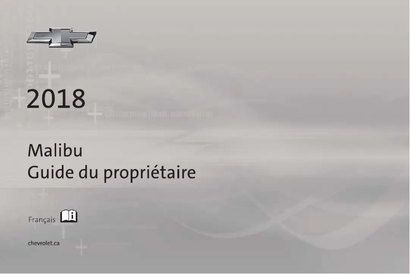 First page image of the manual for Malibu (2018)