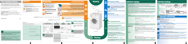 Page 1 of the manual User Manual Siemens WM12E464ME